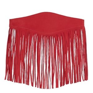 NWT MAISON BOINET FRINGE LEATHER WAIST BELT